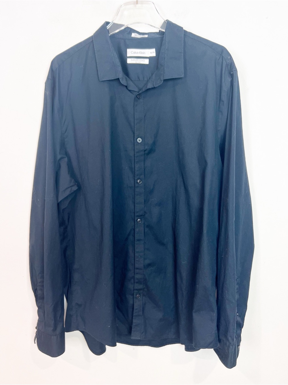 CALVIN KLEIN BLACK INFINITE COOL
NON IRON MENS SHIRT MENS SZ XXL